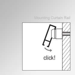 Curtain Rail, Mounting Block Install