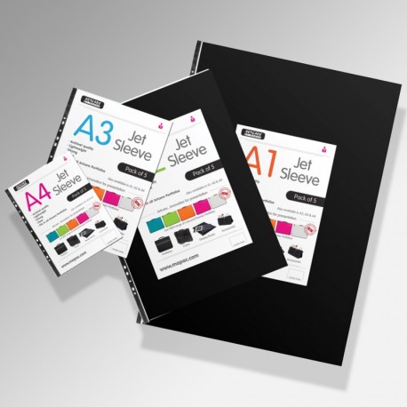 'Jet' Art Display Portfolio Sleeves (Pack of 5)