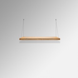 Wooden Shelf Cable Hanging Kit - Loop Cable Wires & Shelf Fittings Only (No Shelving Boards)