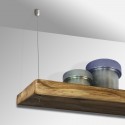 Wooden Shelf Fixed Cable Kit - Ceiling-Mounted Cable Wire & Shelf Fitting Only (No Shelving Boards)