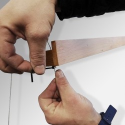 Wooden Shelf Fixed Cable Kit - Ceiling-Mounted Cable Wire & Shelf Fitting Only (No Shelving Boards)