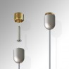 Ceiling Wire Hanging Weight Kit (Cable & Fittings), Install Ceiling Fitting