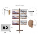 Window Display hook on over pocket Stand A2 Portrait expo office
