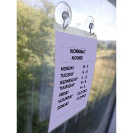Double Sided Window Display Pocket