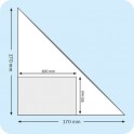 Triangular Self Adhesive transparent pocket & Business Rectangular pocket 