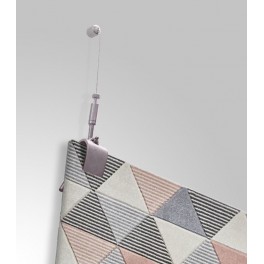 Rug clamp with Steel cable hanging kit