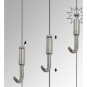 Rug clamp with Steel cable hanging kit