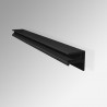 'Dark Grey' Colored Glass Shelf (Inc. Bracket)