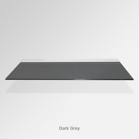 'Dark Grey' Colored Glass Shelf (Inc. Bracket)