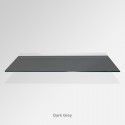 'Dark Grey' Colored Glass Shelf (Inc. Bracket)
