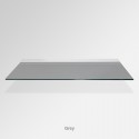 'Grey' Colored Glass Shelf (Inc. Bracket)