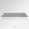'Grey' Colored Glass Shelf (Inc. Bracket)