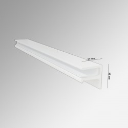 'Orange' Colored Glass Shelf (Inc. Bracket)