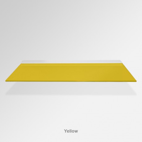 'Yellow' Colored Glass Shelf (Inc. Bracket)