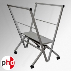 Jumbo Folding Print Browser, Large Print Rack in Silver