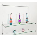 Glass & Cable shelf with Clip Rail