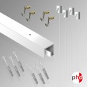P Rail 2m 'All-in-one" Gallery System Kit, White