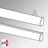 Aluminium Poster Hanger & Suction Hook Set (Silver)