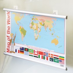 Aluminium Poster Hanger & Self Adhesive Hook Set