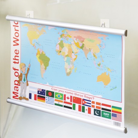 Aluminium Poster Hanger & Self Adhesive Hook Set