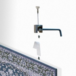 Rug Hanging Cable Kit with Clip-Rail