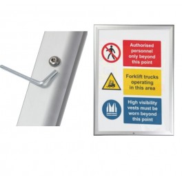 Aluminium Snap Frame Lockable