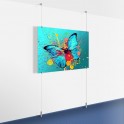 Ceiling-to-Floor Metal/Poster Hanging Art Display Kit