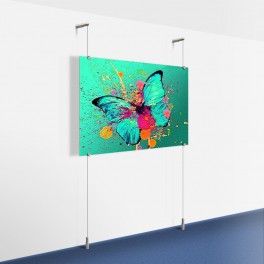 'Wall-to-Floor' Metal/Poster Hanging Art Display Kit