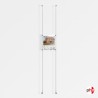 1x A4 Wall / Wall Rod Display Set (Portrait)