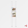 2x A4 Wall / Wall Rod Display Set (Portrait)