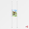 1x A3 Wall / Wall Rod Display Set (Portrait)
