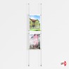 2x A3 Wall / Wall Rod Display Set (Portrait)
