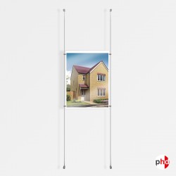 1x A2 Wall / Wall Rod Display Set (Portrait)