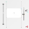 1x A1 Wall / Wall Rod Display Set (Landscape)