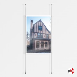 1x A1 Wall / Wall Rod Display Set (Portrait)