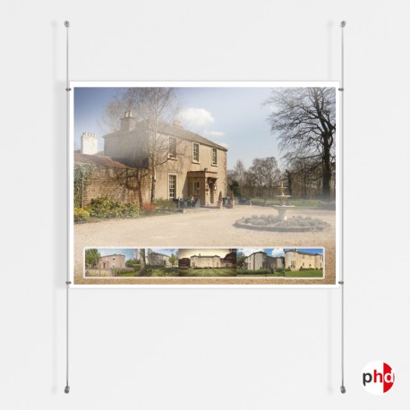 1x A0 Wall / Wall Rod Display Set (Landscape)