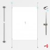 1x A0 Wall / Wall Rod Display Set (Portrait)