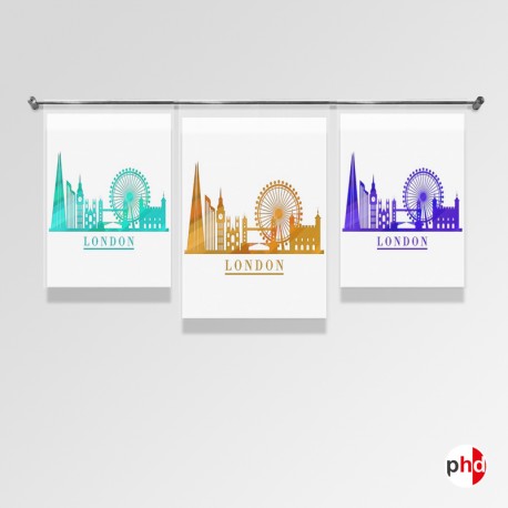 A3 'Hook On' Acrylic Pocket Wall Display Kit