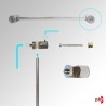Install Wall Rod Display System Fixture