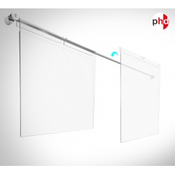 Acrylic Pocket 'Hook Over' Display Rod, Demo