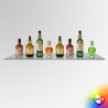 Floating Effect Glass Bar Shelving