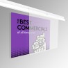 Retail Display J Rail Kit, 2m (Acrylic Panels & Track)