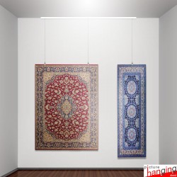 P Rail Heavy Carpet Hanging System