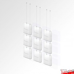 Ceiling Hanging Leaflet Holder Kit (A4 A5 DL Brochure sizes)