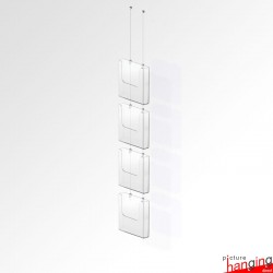 Ceiling Hanging Leaflet Holder Kit (A4 A5 DL Brochure sizes)