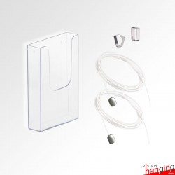 Ceiling Hanging Leaflet Holder Kit (A4 A5 DL Brochure sizes)