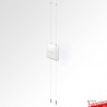 Ceiling to Floor Leaflet Holder Kit (A4 A5 DL Brochure sizes)
