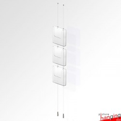 Ceiling to Floor Leaflet Holder Kit (A4 A5 DL Brochure sizes)