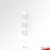 Ceiling to Floor Leaflet Holder Kit (A4 A5 DL Brochure sizes)