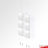 Ceiling to Floor Leaflet Holder Kit (A4 A5 DL Brochure sizes)